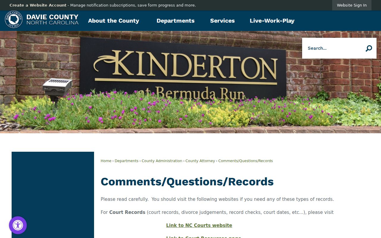 Cooleemee court records municipal records guidance