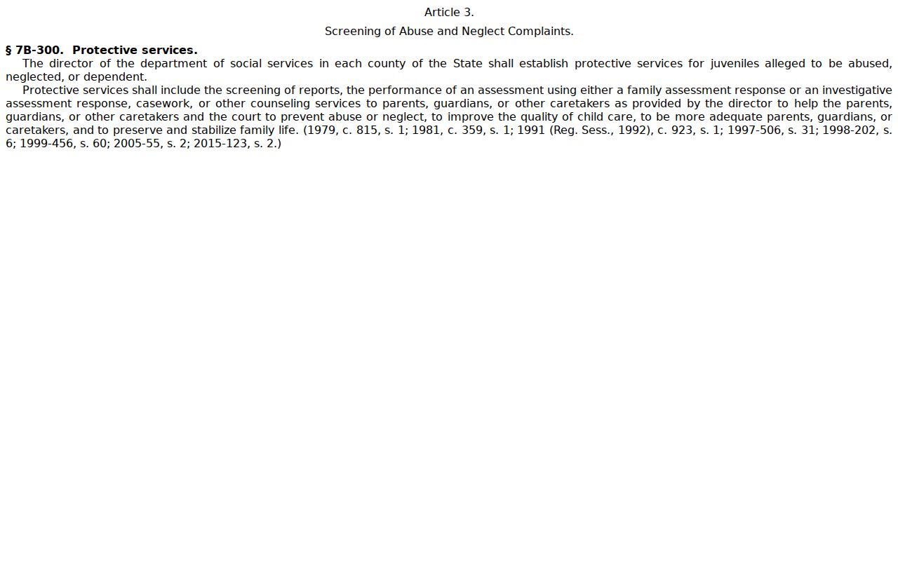 Davie County criminal docket juvenile confidentiality statute G.S. 7B-300