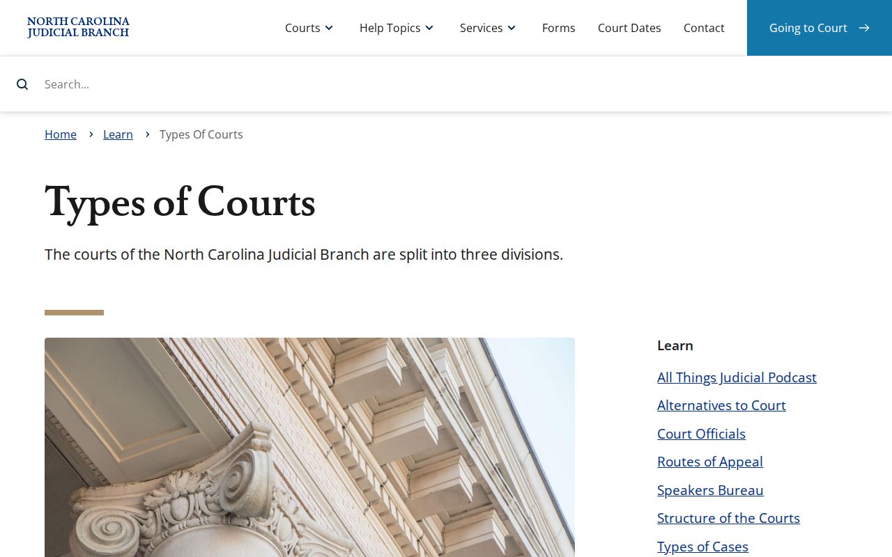 Davie County court docket state court hierarchy